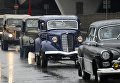 Автомобили во время автопробега 108 минут в Москве, приуроченного к 56-й годовщине полета человека в космос Автомобили во время автопробега 108 минут в Москве, приуроченного к 56-й годовщине полета человека в космос