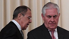 П/к министра иностранных дел РФ С. Лаврова и госсекретаря США Р. Тиллерсона. Архивное фото П/к министра иностранных дел РФ С. Лаврова и госсекретаря США Р. Тиллерсона. Архивное фото