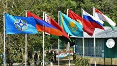 Флаги стран ОДКБ. Архивное фото Флаги стран ОДКБ. Архивное фото