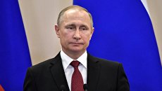 Президент РФ Владимир Путин во время совместной пресс-конференции по итогам встречи с президентом Турции Реджепом Тайипом Эрдоганом. 3 мая 2017 Президент РФ Владимир Путин во время совместной пресс-конференции по итогам встречи с президентом Турции Реджепом Тайипом Эрдоганом. 3 мая 2017