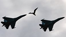 Самолеты-перехватчики Су 27. Архивное фото Самолеты-перехватчики Су 27. Архивное фото