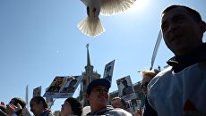 Участники марша Бессмертный полк. Архивное фото Участники марша Бессмертный полк. Архивное фото