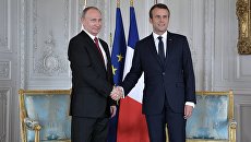 Президент России Владимир Путин и президент Франции Эммануэль Макрон. Архивное фото Президент России Владимир Путин и президент Франции Эммануэль Макрон. Архивное фото