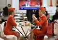 Представители Аэрофлота на Санкт-Петербургском международном экономическом форуме 2017 в Экспофоруме Представители Аэрофлота на Санкт-Петербургском международном экономическом форуме 2017 в Экспофоруме
