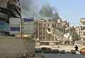 Обстрел боевиками одного из районов города Алеппо. Сирия, 14.04.2016 Обстрел боевиками одного из районов города Алеппо. Сирия, 14.04.2016