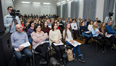 День открытых дверей в Московском институте Телевидения и Радиовещания Останкино. Архивное фото День открытых дверей в Московском институте Телевидения и Радиовещания Останкино. Архивное фото