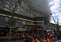 Пожар в высотном здании на Новом Арбате в Москве Пожар в высотном здании на Новом Арбате в Москве