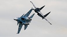 Многоцелевые истребители Су-30СМ. Архивное фото Многоцелевые истребители Су-30СМ. Архивное фото