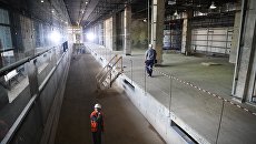 Строительство станции московского метро Мичуринский проспект. Архивное фото Строительство станции московского метро Мичуринский проспект. Архивное фото