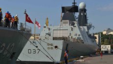 Эсминец Королевских ВМС Великобритании DUNCAN в порту Одессы. 24 июля 2017 Эсминец Королевских ВМС Великобритании DUNCAN в порту Одессы. 24 июля 2017