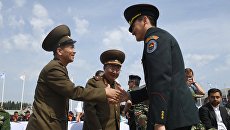 Военнослужащие на церемонии открытия Армейских международных игр АрМИ-2017 в Московской области Военнослужащие на церемонии открытия Армейских международных игр АрМИ-2017 в Московской области