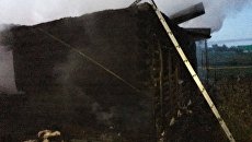 Сгоревший частный дом в деревне Угузево Республики Башкортостан Сгоревший частный дом в деревне Угузево Республики Башкортостан