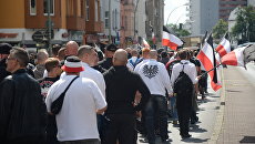 Акция неонацистов в Берлине в годовщину смерти Рудольфа Гесса. 19 августа 2017 Акция неонацистов в Берлине в годовщину смерти Рудольфа Гесса. 19 августа 2017