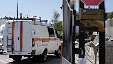 Автомобиль МЧС РФ у места падения автобуса с людьми в море, Краснодарский край. 25 августа 2017 Автомобиль МЧС РФ у места падения автобуса с людьми в море, Краснодарский край. 25 августа 2017