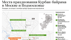 Места празднования Курбан-байрама в Москве и Подмосковье Места празднования Курбан-байрама в Москве и Подмосковье