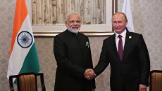 Путин провел встречу с премьером Индии в рамках саммита БРИКС