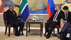 Путин предложил президенту ЮАР обсудить проблему сокращения товарооборота