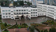 Здание школы №1 в Ивантеевке Московской области, где подросток открыл стрельбу Здание школы №1 в Ивантеевке Московской области, где подросток открыл стрельбу