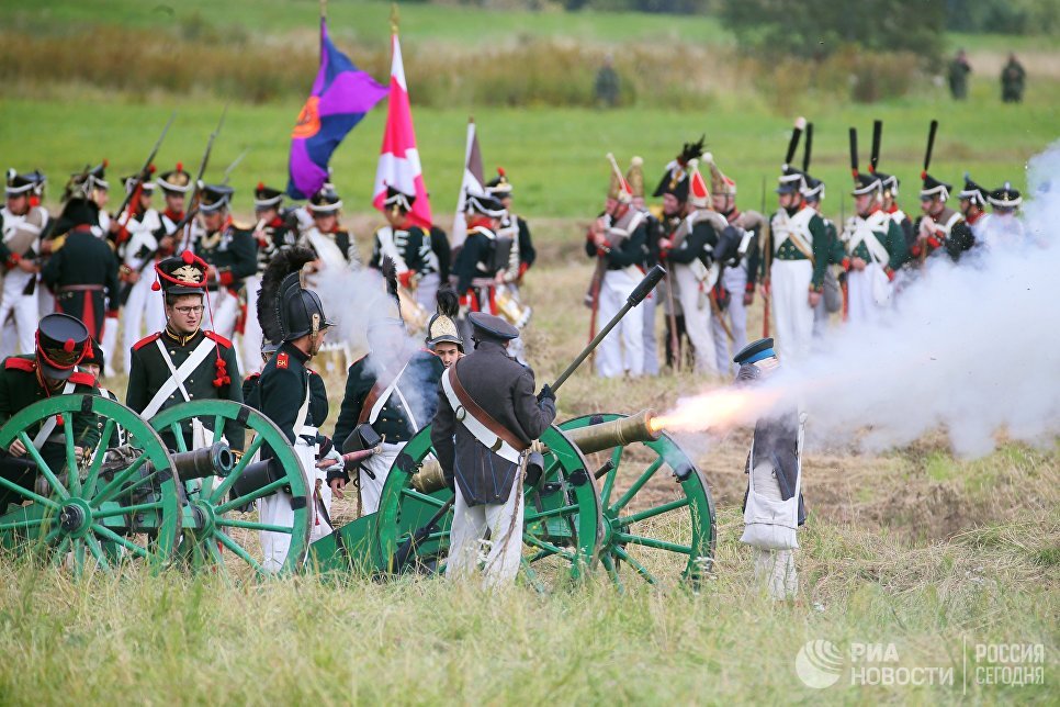 Фото реконструкции бородинского сражения