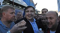 Михаил Саакашвили у пункта пропуска Шегени на украинско-польской границе. 10 сентября 2017 Михаил Саакашвили у пункта пропуска Шегени на украинско-польской границе. 10 сентября 2017