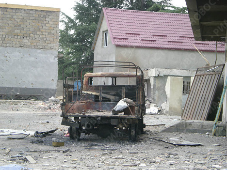 Разрушения в городе Цхинвали Разрушения в городе Цхинвали