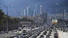 Пробка в Москве. Архивное фото Пробка в Москве. Архивное фото