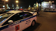 Полицейский автомобиль. Архивное фото Полицейский автомобиль. Архивное фото
