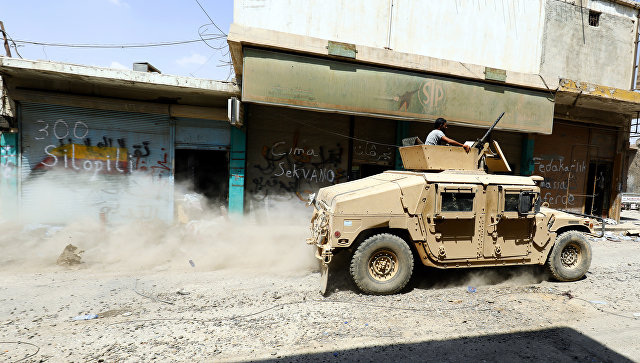 Автомобиль Сирийских демократических сил, поддерживаемых США. Архивное фото