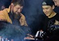 Глава Чеченской Республики Рамзан Кадыров на открытии кафе сети Black Star Burger в Грозном Глава Чеченской Республики Рамзан Кадыров на открытии кафе сети Black Star Burger в Грозном