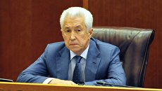 Врио главы Дагестана Владимир Васильев во время церемонии представления в Махачкале. 5 октября 2017 Врио главы Дагестана Владимир Васильев во время церемонии представления в Махачкале. 5 октября 2017