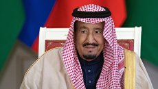 Король Саудовской Аравии Сальман Бен Абдель Азиз Аль Сауд во время пресс-конференции после российско-саудовских переговоров. 5 октября 2017 Король Саудовской Аравии Сальман Бен Абдель Азиз Аль Сауд во время пресс-конференции после российско-саудовских переговоров. 5 октября 2017