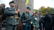 Шествие УПА (запрещена в России) в Киеве. Архивное фото Шествие УПА (запрещена в России) в Киеве. Архивное фото