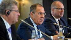 Министр иностранных дел России Сергей Лавров во время встречи с членами Ассоциации Европейского бизнеса. 31 октября 2017 Министр иностранных дел России Сергей Лавров во время встречи с членами Ассоциации Европейского бизнеса. 31 октября 2017
