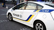 Автомобиль украинской полиции в Киеве Автомобиль украинской полиции в Киеве