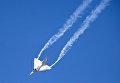 Французский многоцелевой истребитель четвёртого поколения Mirage 2000 во время демонстрационного полета на Международной авиационно-космической выставке Dubai Airshow 2017 Французский многоцелевой истребитель четвёртого поколения Mirage 2000 во время демонстрационного полета на Международной авиационно-космической выставке Dubai Airshow 2017