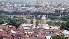Панорама Тбилиси. Архивное фото Панорама Тбилиси. Архивное фото