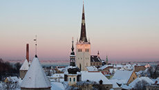 Старый город в Таллине. Архивное фото Старый город в Таллине. Архивное фото