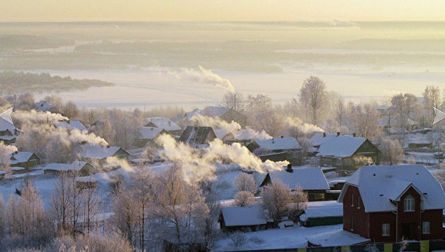 Деревянные дома в Сыктывкаре, Республика Коми. Архивное фото