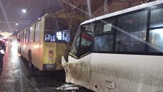 ДТП с маршруткой в Рязани. 6 января 2018 ДТП с маршруткой в Рязани. 6 января 2018