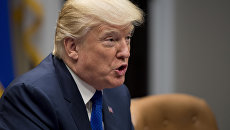 Президент США Дональд Трамп в Белом доме. Архивное фото Президент США Дональд Трамп в Белом доме. Архивное фото
