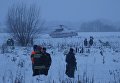 Спасатели на месте крушения самолета Ан-148 авиакомпании Саратовские авиалинии в Московской области. 11 февраля 2018 Спасатели на месте крушения самолета Ан-148 авиакомпании Саратовские авиалинии в Московской области. 11 февраля 2018