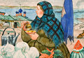 Торговка овощами, 1920. Серия акварелей. Воспроизведена в альбоме Русь. Русские типы Б.М. Кустодиева. Петроград, изд. Аквилон, 1923. Бумага, акварель, графитный карандаш. НИМ РАХ. Музей-квартира И.И. Бродского Торговка овощами, 1920. Серия акварелей. Воспроизведена в альбоме Русь. Русские типы Б.М. Кустодиева. Петроград, изд. Аквилон, 1923. Бумага, акварель, графитный карандаш. НИМ РАХ. Музей-квартира И.И. Бродского
