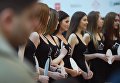 Участницы открытого кастинга национального конкурса Мисс Россия в торговом центре Афимолл Сити в Москве Участницы открытого кастинга национального конкурса Мисс Россия в торговом центре Афимолл Сити в Москве