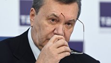 Бывший президент Украины Виктор Янукович на пресс-конференции в Москве. 2 марта 2018 Бывший президент Украины Виктор Янукович на пресс-конференции в Москве. 2 марта 2018