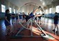 Девушки-курсанты во время занятий по физической подготовке в Краснодарском высшем военном авиационном училище летчиков имени Героя Советского Союза А. К. Серова Девушки-курсанты во время занятий по физической подготовке в Краснодарском высшем военном авиационном училище летчиков имени Героя Советского Союза А. К. Серова