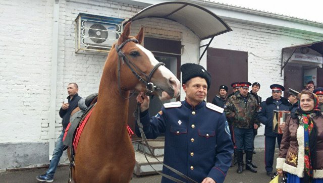 Есаул из станицы Александровская в Ростовской области