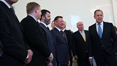 Министр иностранных дел России Сергей Лавров во время встречи с российскими дипломатами в Москве. 9 апреля 2018 Министр иностранных дел России Сергей Лавров во время встречи с российскими дипломатами в Москве. 9 апреля 2018