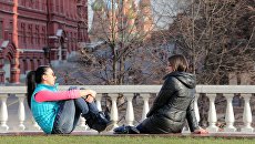 Весна в Москве. Архивное фото Весна в Москве. Архивное фото