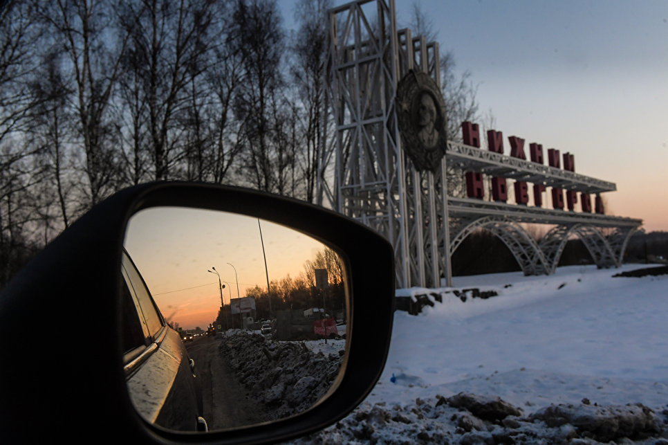 Въезд в нижний новгород фото