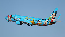 Самолет авиакомпании Alaska Airlines Самолет авиакомпании Alaska Airlines